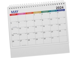Calendário De Mesa Showero Para Escritório, Casa, Escola E Dormitório.