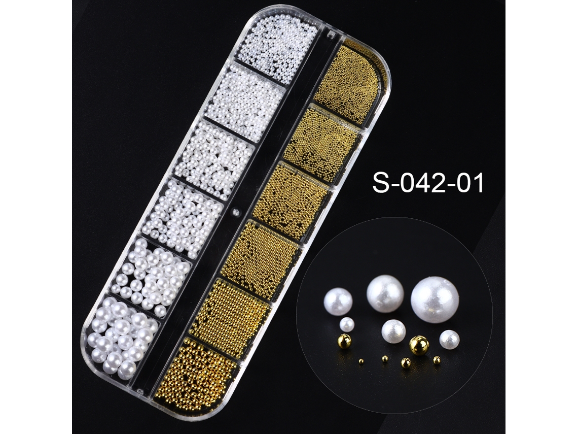 Unhas Decoradas em 3d, Acessórios para Unhas Faça Você Mesma, Designs de Verão, Enfeites de Unhas com Meia Pérola. MDUG