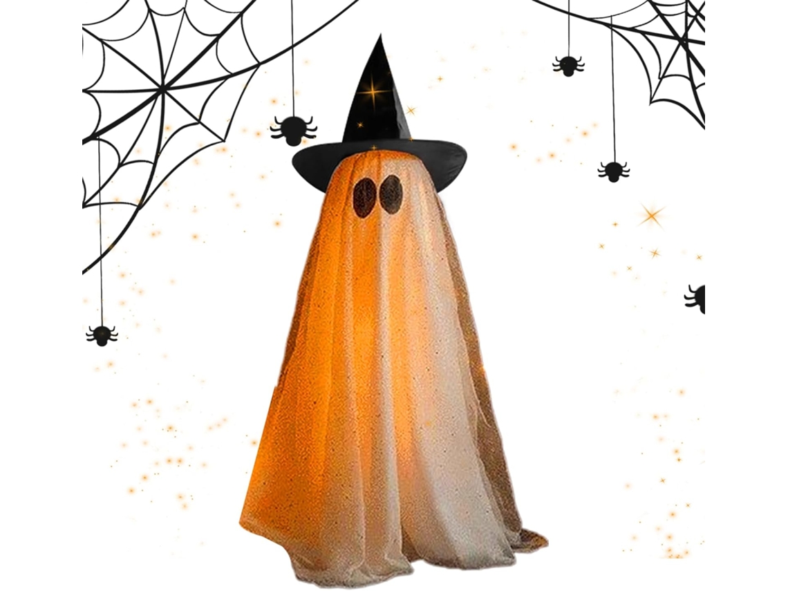 Decorações De Fantasmas Para O Halloween Fantasma De Halloween Com Luzes Led, Figuras Assustadoras Gokoco