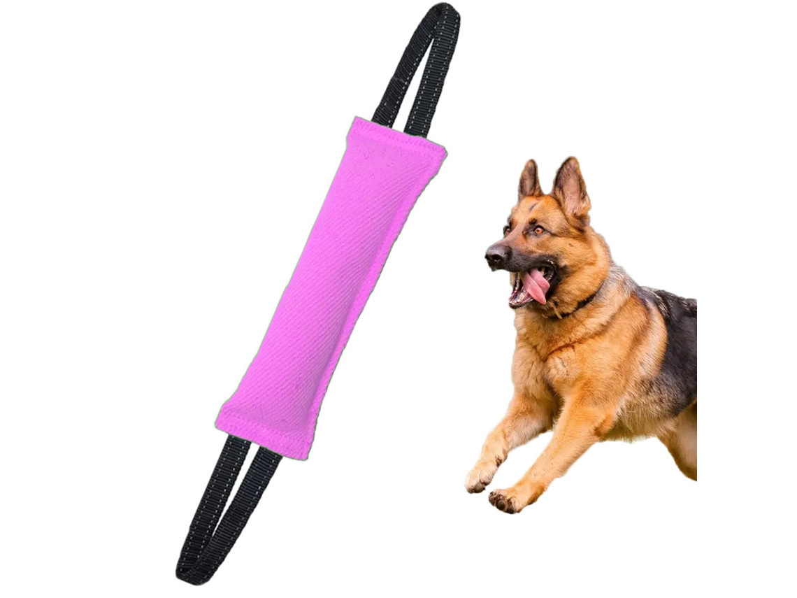Brinquedo de Reinamento para Cães, Resistentes.para Cabo de Guerra Filhotes Aliviar Denção Digitallab Rosa