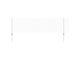 Conjunto 1 Cerca Externa Vidaxl Prateado Aço (25 X 0,6 M)