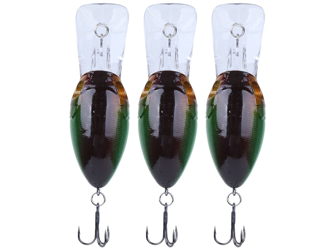 Isca Artificial Deep Diving Hook 3pcs