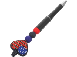 Caneta Esferográfica Em Gel Homoyoyo Formato De Coração Com A Bandeira