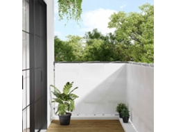 Vidaxl Tela De Varanda 120x800 Cm 100% Poliéster Oxford Branco