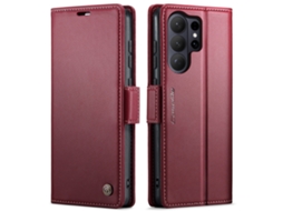 Capa De Couro Antifurto Para Celularvermelho - Iphone 13