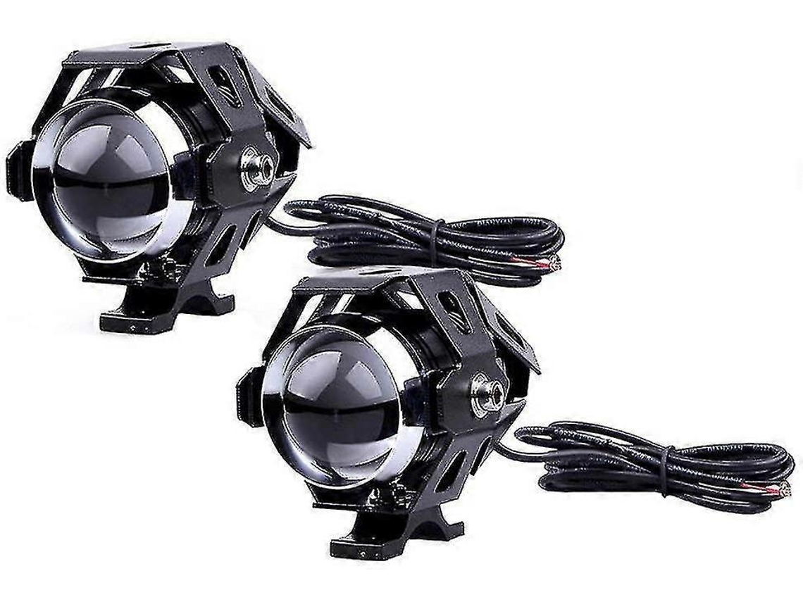 2 X Farol dianteiro de motocicleta vintage, U5 Led, farol de neblina vintage, à prova d'água Sygo