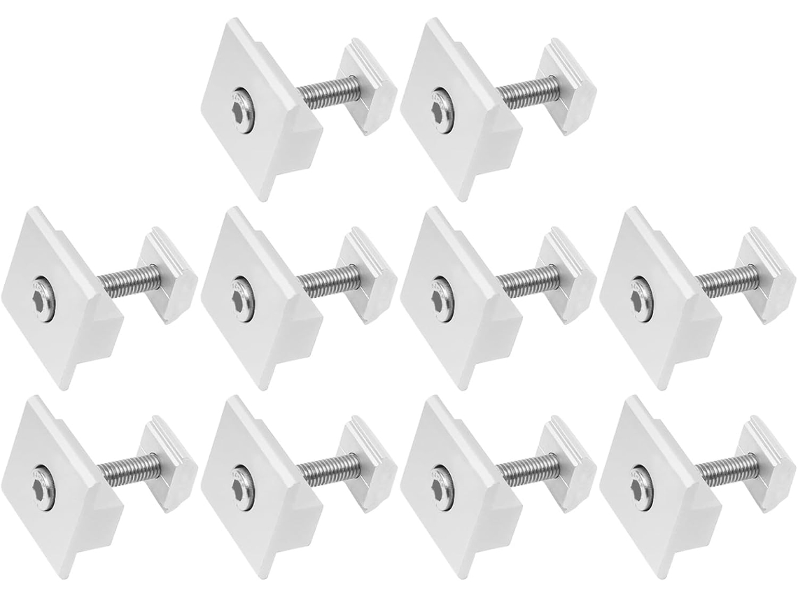 Suporte Para Painel Solar Com Braçadeira Central Prateada Opções De Espessura 30 35 40 45mm