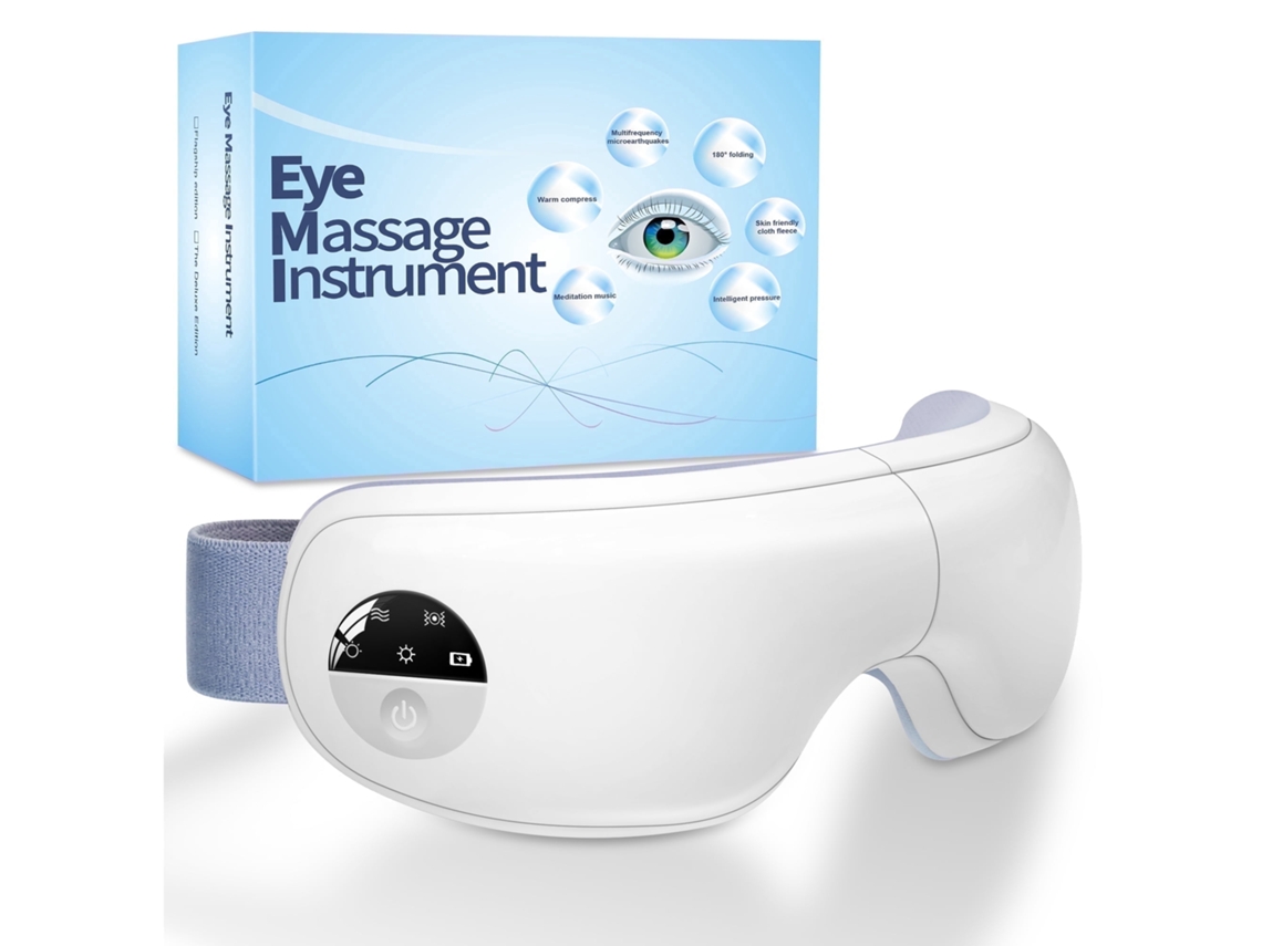 Massageador Ocular com 4 Modos e Compressão Térmica, Recarregável para Alívio do Cansaço Ocular STELASPLEN