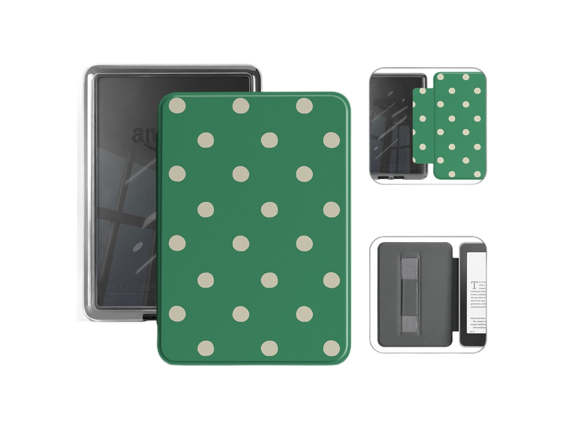 Capa Protetora De E Reader Para Kobo Clara Colour N367/clara Bw N365/clara 2e N506 6 Polegadas (manchas Verdes)