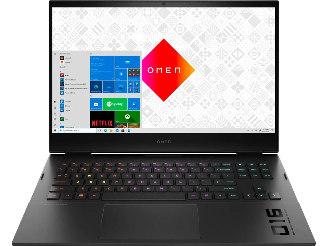 Portátil Gaming HP OMEN 16-c0000np (AMD Ryzen 5 5600H - NVIDIA GeForce RTX 3050 Ti - RAM: 8 GB - 512 GB SSD PCIe - 16.1'')