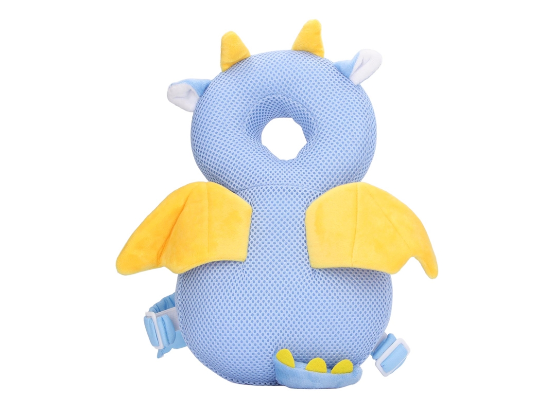 Mali mochila Proteção Cabeça Bebê Toddler Ajustável Cute Cartoon Mesh Dragão Voador
