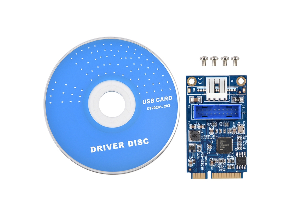 Conversor Adaptador De Cartão De Expansão Mini Pcie Para Usb3.0 19pin Pequeno 4pin Pcie Para 19pin Usb
