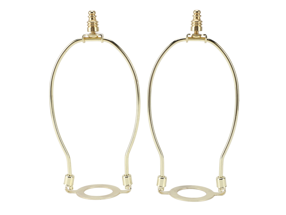 Kit 2pcs Suporte Arpas Ajustável Base E26 Metal Lâmpadas Mesa Chão Dourado | S/MARCA