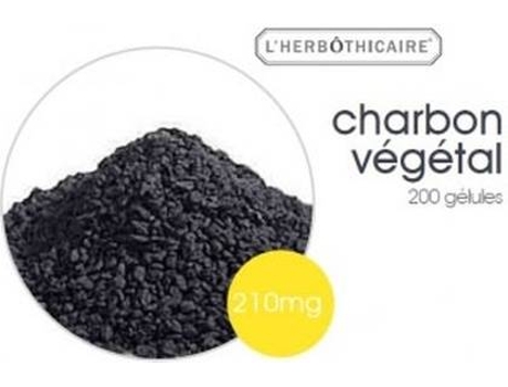 Suplemento Alimentar L'HERBOTHICAIRE Carvão Vegetal (180 cápsulas de 210mg)