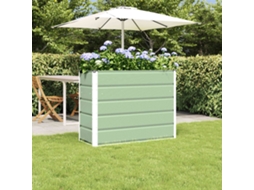 Vidaxl Floreira Verde 100 X 40 X 75 Cm Aço