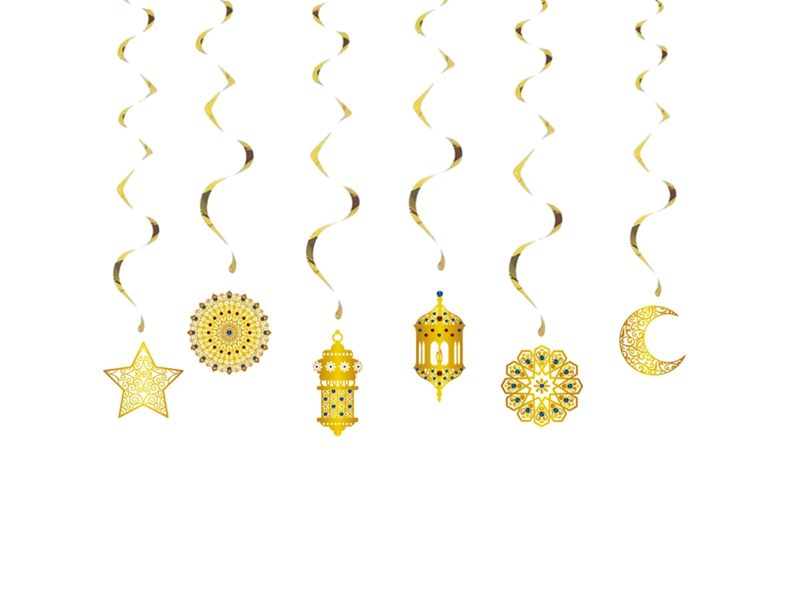 Banner De Decoração Com Arranjo Espiral Estrelas E Lua