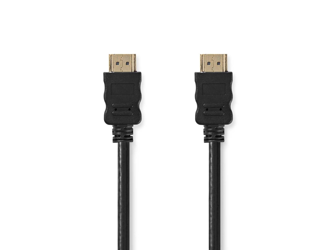 Cabo Hdmi de Alta Velocidade com Ethernet Conector Hdmi Conector Hdmi 4K a 30Hz Arco 10 2Gb/S 5 00M Rodada Pvc Preto Rótulo NEDIS