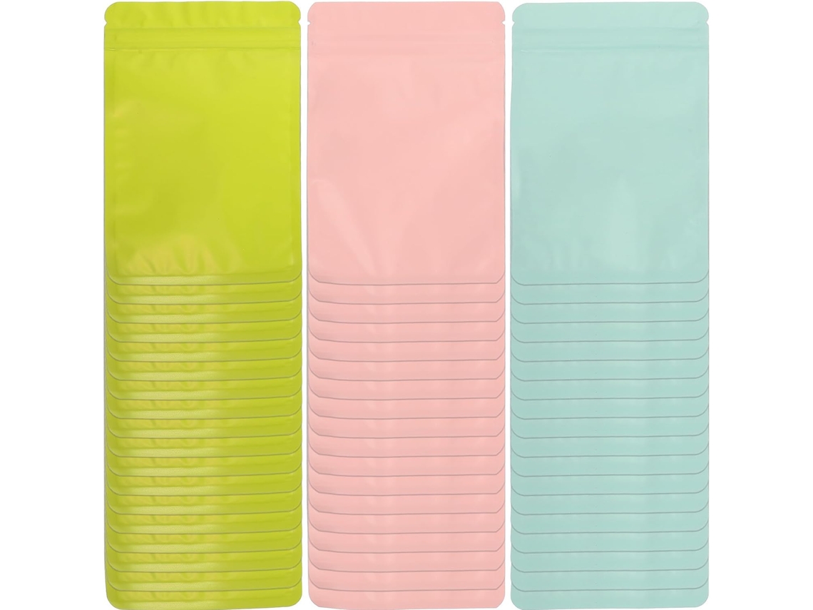 Sacos Reutilizáveis Yardwe Para Selar Lanches E Doces, 10, 5x 15cm, Plástico Pet Resistente, Fechamento Hermético Para