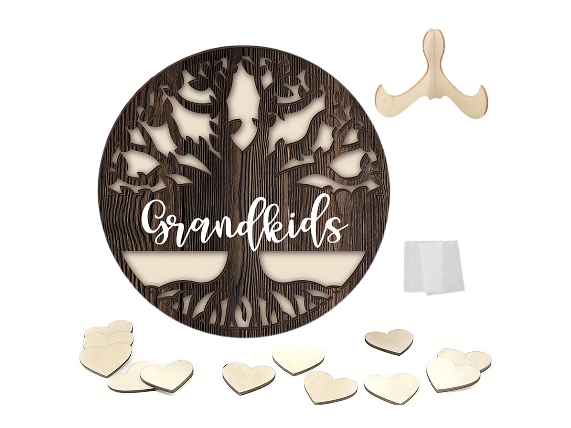 Laxiscreed Caixa De Armazenamento E Divisória Em Madeira Para Doces E Decoração De Parede