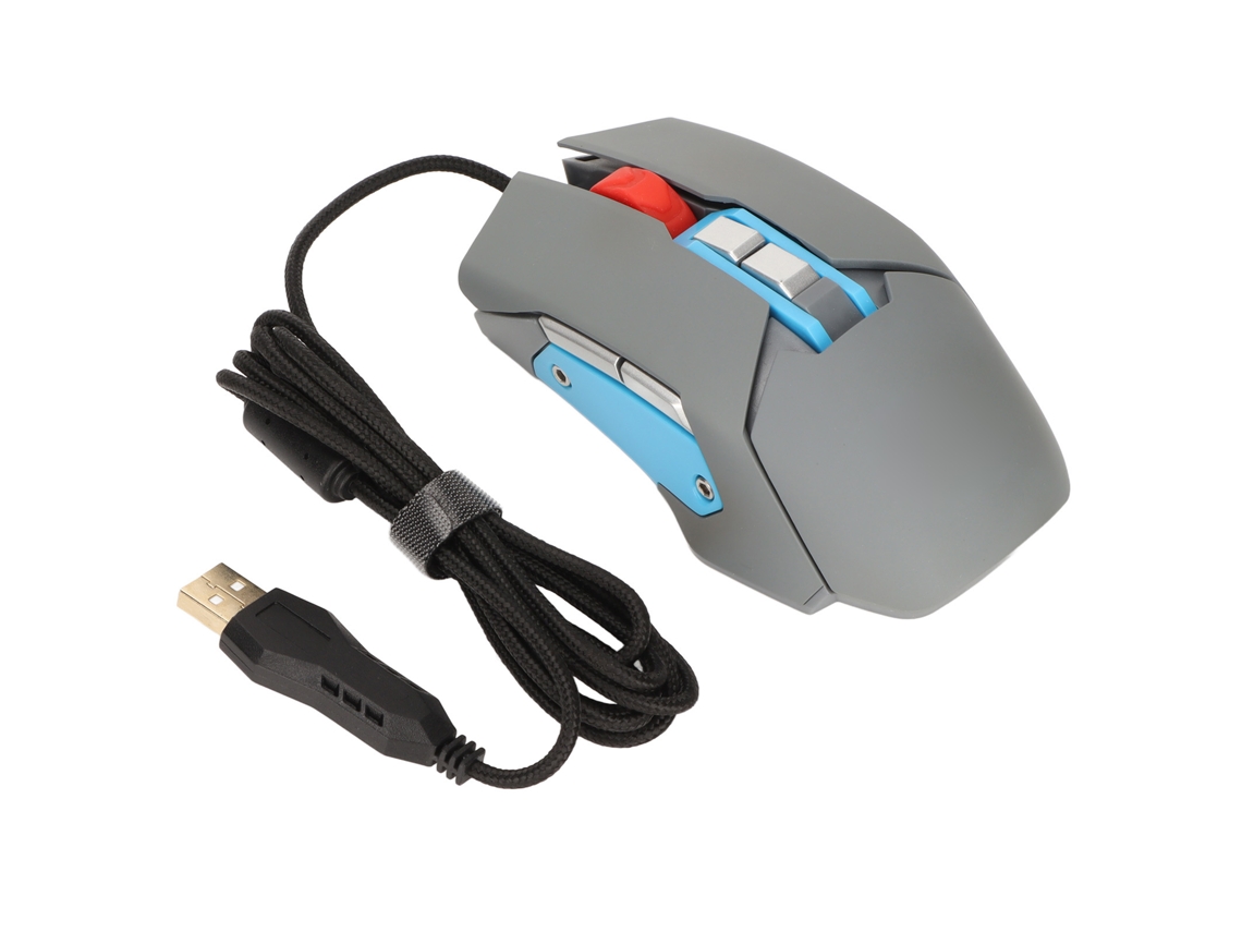 Aetheria mouse de Voz com 9 Botões Programáveis Macro, Microfone Integrado, Luz de Fundo Colorida e 3 Níveis Dpi para Escritório e Jogos
