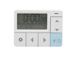 Aetheria relógio Despertador Digital Led com Hora Data Semana Temperatura para Sala Quarto Escritório Branco