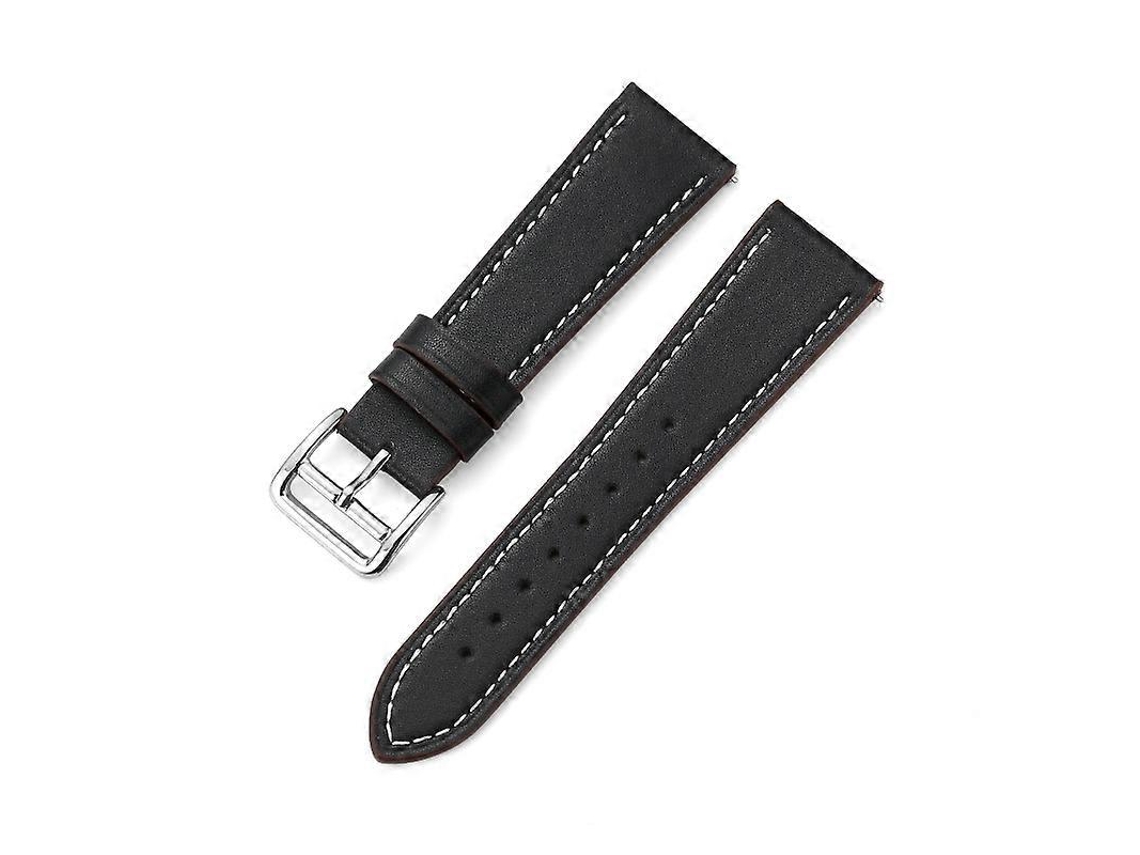 Pulseira De Couro Com Fivela De Pino Contrastante Para Huawei Watch Gt3 46mm 22mm