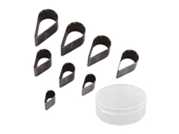 Yuru conjunto de 8 Matrizes de Corte de Couro Lágrima Punção Manual Moldes Ferramentas Artesanais Diy Aço em Liga