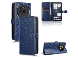 Capa De Couro Com Textura De Favo De Mel Para Celular Nothing Phone 3a Pro
