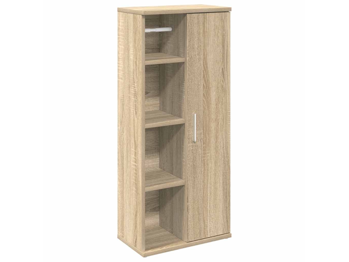 Móvel para Casa de Banho com Suporte Rolos Cor Sonoma MAISON EXCLUSIVE (39x22x90 cm)