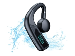 Fones Sem Fio Bluetooth 5.3, Tela LED, Áudio Estéreo, 60h Reprodução, Microfone, Tipo C, Para Esporte Preto JIAPEI
