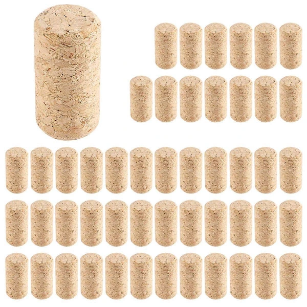 Kit Com 50 Rolhas De Cortiça, Compatíveis Com Garrafas De Vinho E Cerveja.