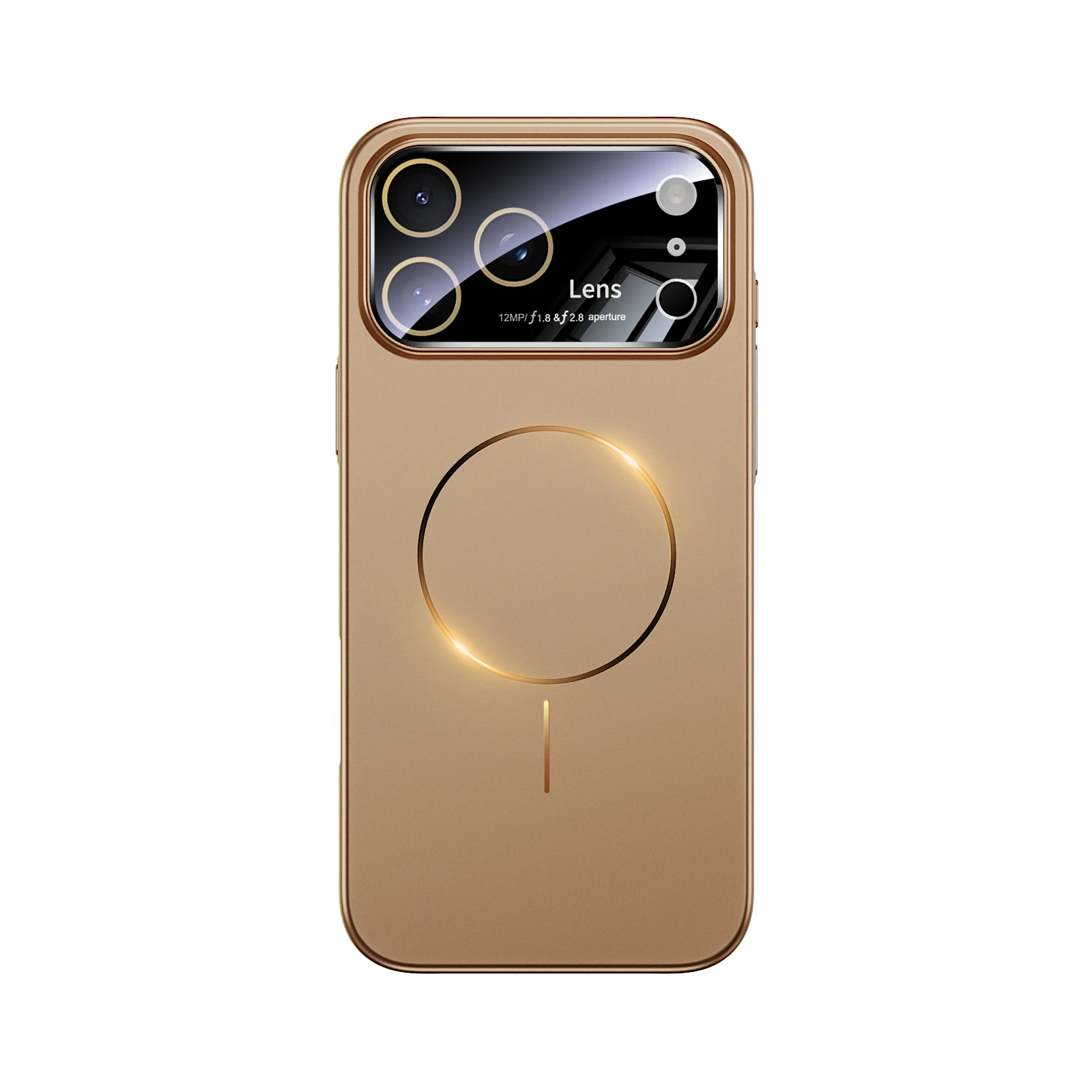 (dourado, Iphone 17) Capa Protetora Para Lente, Feita De Material De Pc Tátil, Com Carregamento Sem Fio Magnético.