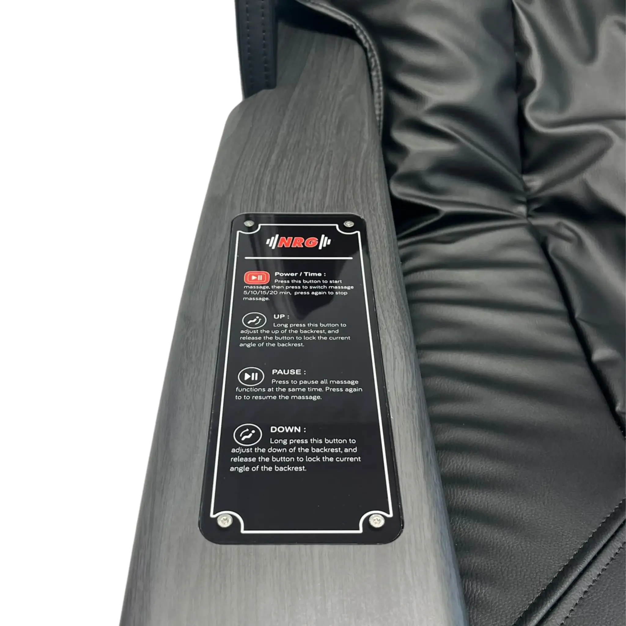 Cadeira De Massagem De Estúdio R8755h Com Botão Iniciar Nrg Wellness