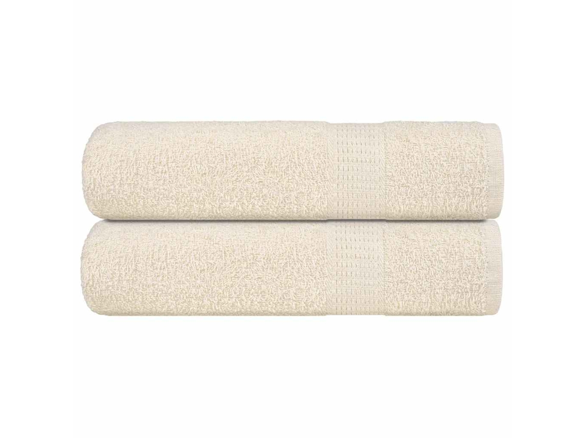 Bath Towel, Bath Towels Vidaxl Creme Algodão (100 X 150 Cm)
