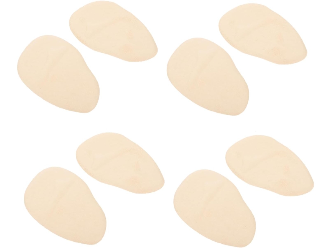 Conjunto De 4 Pares Palmilhas Silicone Para A Parte Frontal Do Pé, Confortáveis E Respiráveis, Ideais Para Sapatos De