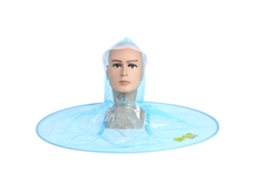 Chapéu guarda-chuva dobrável para crianças ao ar livre (azul transparente M)