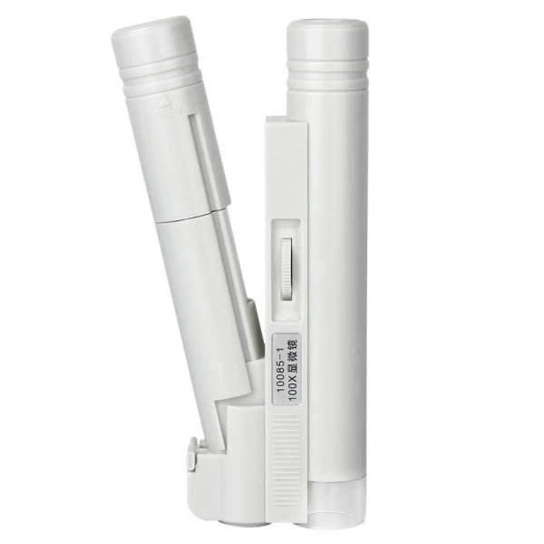 Lupa de Bolso para Microscopia Joias com Ampliação 100x e Led BRILVIBERA