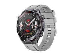Bracelete Para Huawei Watch Ultimate 2 - Silicone Cor Única - Fivela De Pino Prateada Cinza