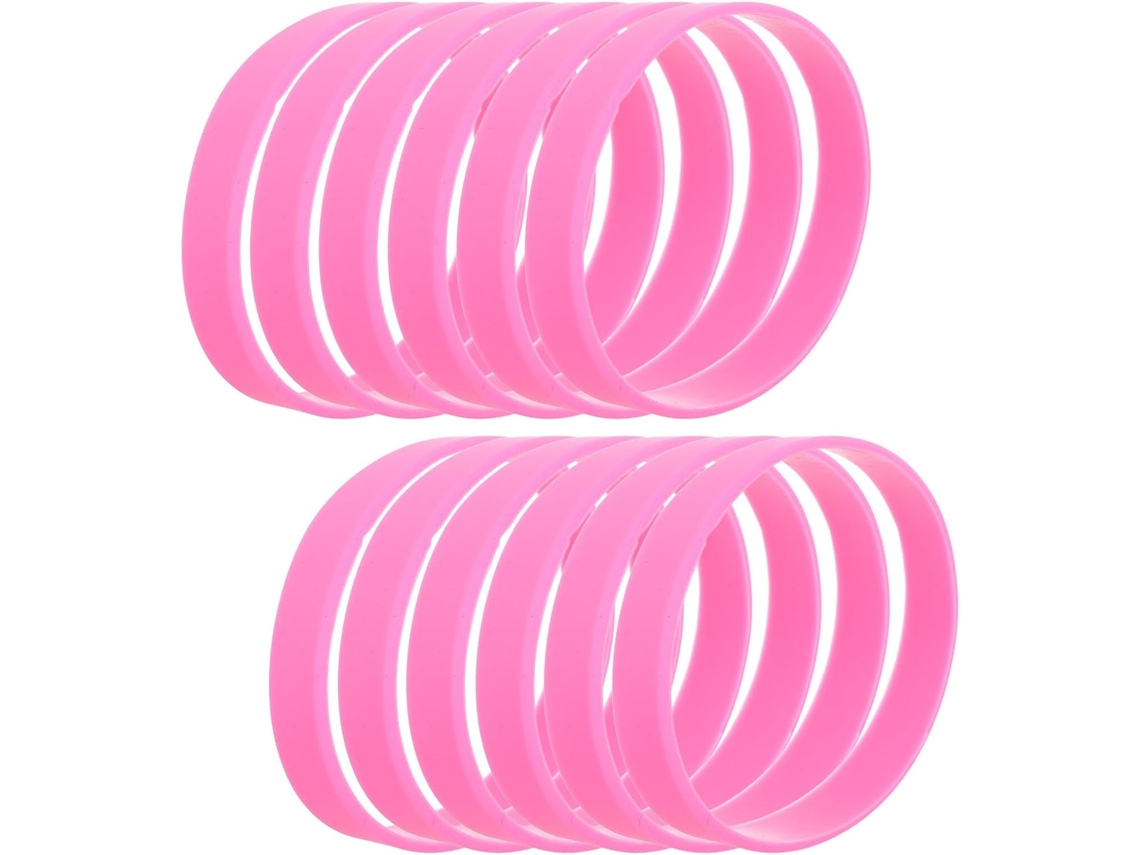 Conjunto de 60 pulseiras de silicone elásticas e macias, finas e resistentes, para uso doméstico, mulheres e adolescentes.