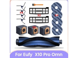 Conjunto De 15 Peças De Acessórios De Reposição Para Aspirador De Pó X10 Pro Omni: Escova Lateral, Filtro, Esfregão E Rolo._ozo