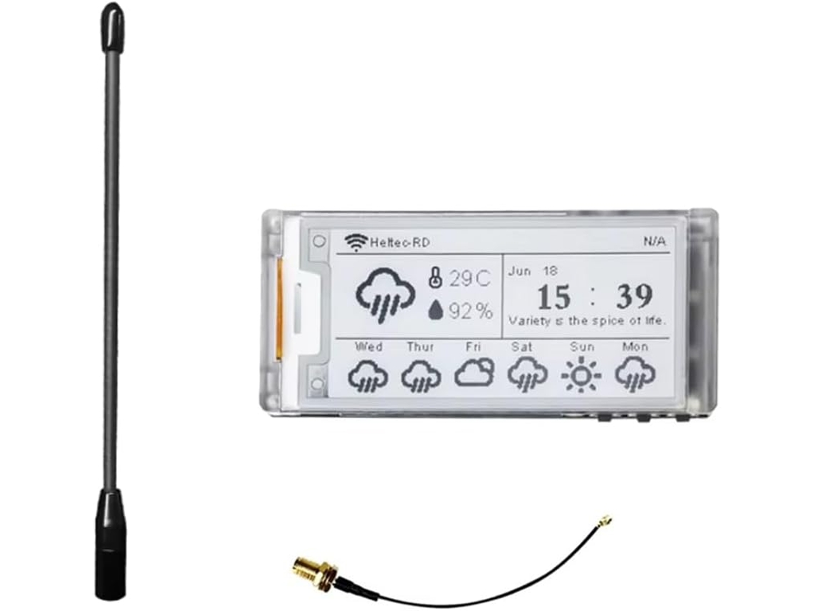 Placa De Desenvolvimento Com Tela E-enk De 2,13 Polegadas, Wi-fi E Ble - Gateway Lora, Antena De 915