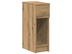 Bedside Cabinet, Bedside Cabinets Vidaxl Marrom Madeira Processada (n/a)