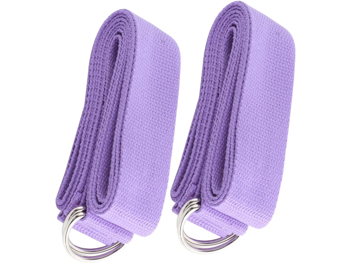 Hanabass Conjunto De 2-faixas Elásticas Leves Resistência Para Yoga, Em Poliéster E Algodão, Com Ativação