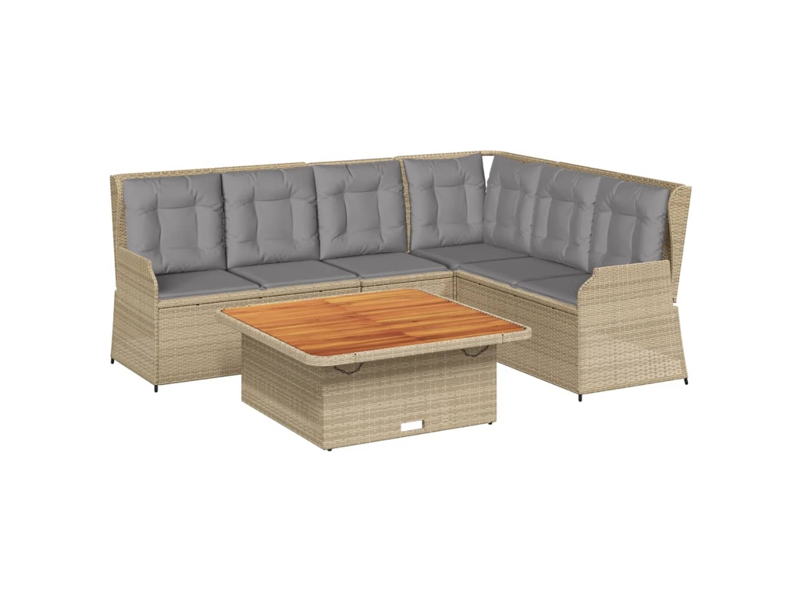 Garden Lounge Set, Garden Lounge Sets Vidaxl Bege Rattan / Vime (n/a)