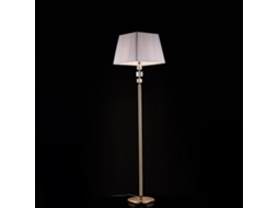 Franz - Candeeiro De Pé Em Ouro E Cristal 1 Luz Com Abajur Dm.45.180 - Ø40 - Bl275-ph-or