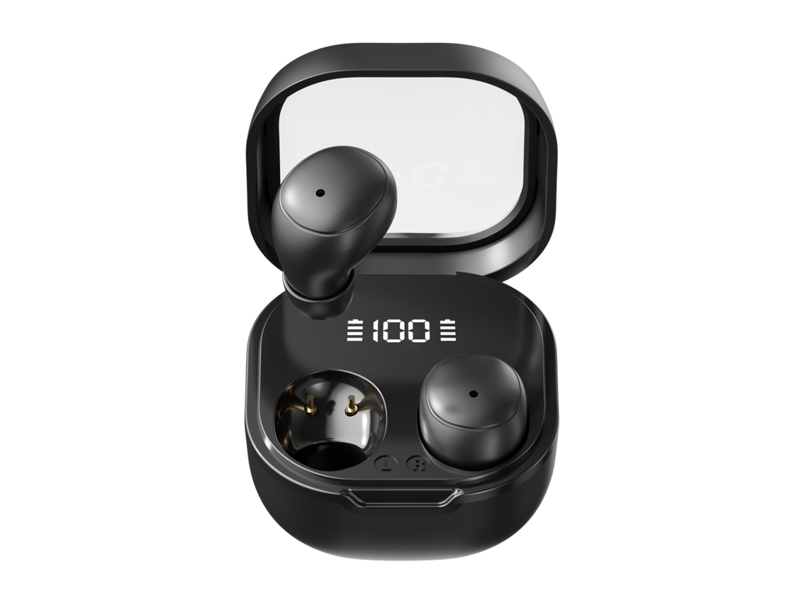 Fones De Ouvido Bluetooth Sem Fio – Som Hi-fi, Baixa Latência, Cancelamento De Ruído Em Chamadas, Visor Led (preto)