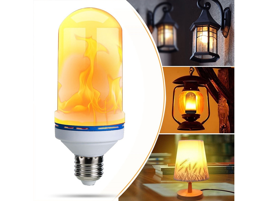 Lâmpada Decorativa de Natal com Efeito de Chama Oscilante de 360° em Led E27 CHABERLU