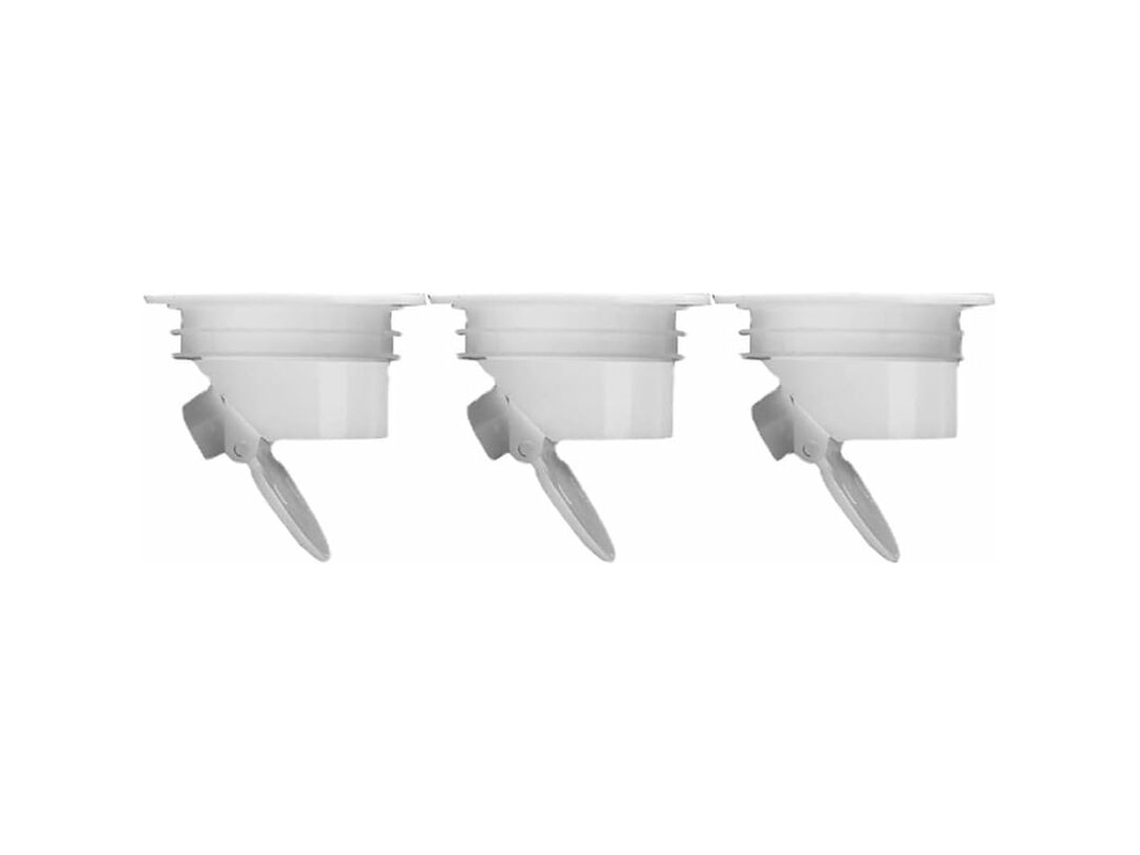 Kit com 3 dispositivos AQUAFORGE antirretorno, filtros de ralo, para banheiro
