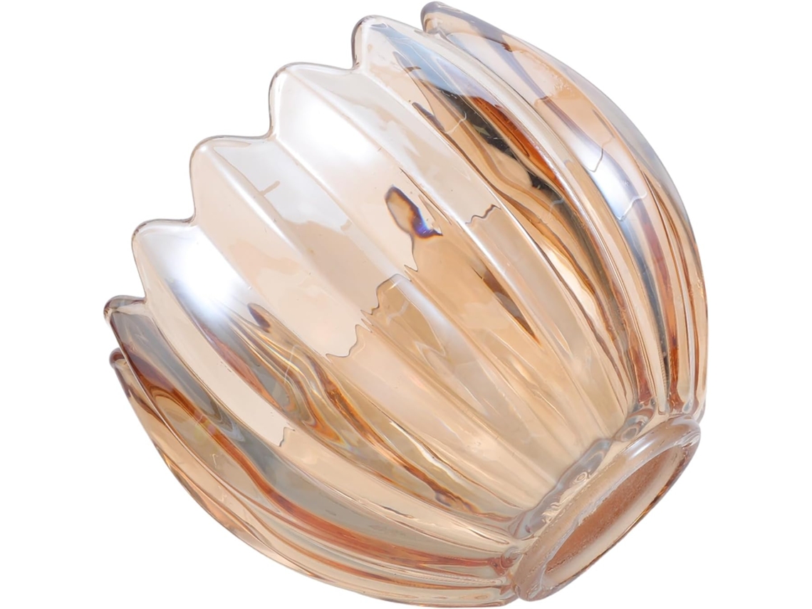 Abajur De Vidro Âmbar Em Formato De Tulipa, Diâmetro De 42 Mm, Decorativo, Leve E Compacto.