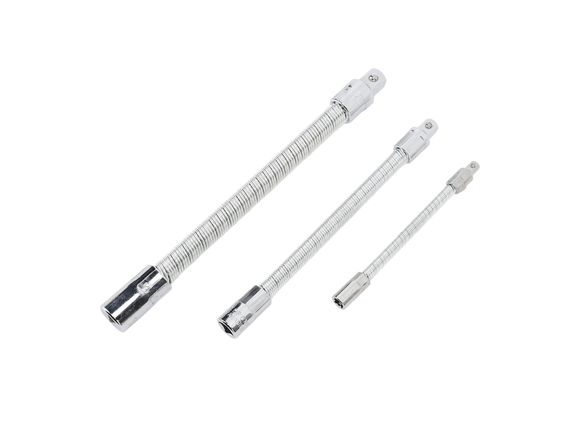 Conjunto de 3 Barras Flexíveis Aço Inox Ferramenta